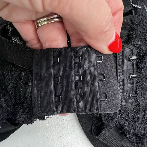 Smart And Sexy 42DD Bra Signature Lace Unlined Underwire In Black SA964 - Picture 8 of 16